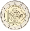 2 Euro Luxemburg 2024 "Franc-Münzen mit dem Feierstëppler