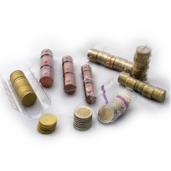 Münzhülsen  20 Cent  105 Stück Münzrollen Münzen 