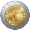 2 Euro Andorra 2023 "Beitritt Andorras zu den Vereinten Nationen"  in Kapsel