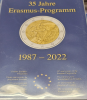 Coin Card for German 2-Euro commemorative coin 2022 (Erasmus