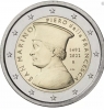 2 Euro San Marino 2022 "530. Todestag von Piero della Francesca“ in Münzkapsel